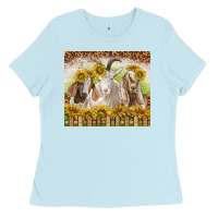 Baby Blue goats Ladies Tee - TumblerDesignByShophia