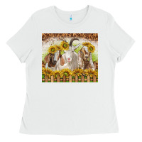 White goats Ladies Tee - TumblerDesignByShophia