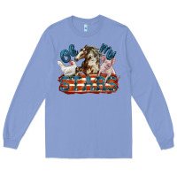 Colony Blue Oh my stars farm animals Long Sleeve Tee - FaDigitalArtStudio