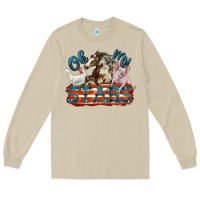 Mushroom Oh my stars farm animals Long Sleeve Tee - FaDigitalArtStudio