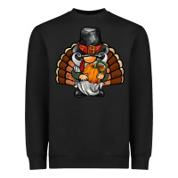 Black thanksgiving turkey gnome Heavyweight Sweatshirt - BarkalooDesign