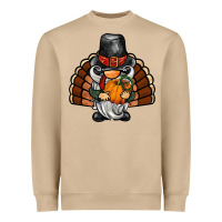 Mushroom thanksgiving turkey gnome Heavyweight Sweatshirt - BarkalooDesign
