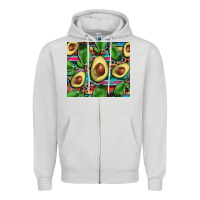 Dove Grey avacado Zipper Hoodie - BarkalooDesign