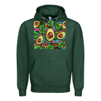 Sports Green avacado Zipper Hoodie - BarkalooDesign