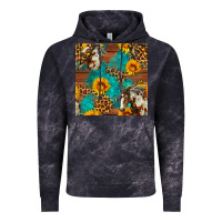 Cloud Black western horse and sunflower seamless pattern Vintage Hoodie - FaDigitalArtStudio