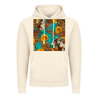 Vintage Artic western horse and sunflower seamless pattern Vintage Hoodie - FaDigitalArtStudio