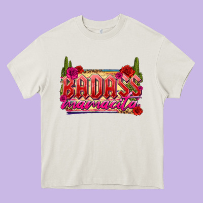 Badass Mamacita Heavy Core Tee Designed By Texasbilliewilder