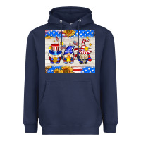 Navy American gnomes Heavyweight Hoodie - AdoDesignShop