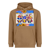 Toasted Coconut American gnomes Heavyweight Hoodie - AdoDesignShop