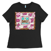 Black mom daily affirmation Ladies Tee - TumblerDesignByShophia