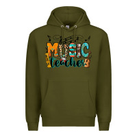 Army Green music teacher Premium Hoodie - RanaPortraitStore