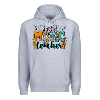 Heather Grey music teacher Premium Hoodie - RanaPortraitStore
