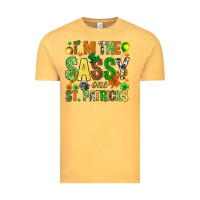 Vintage Mustard I'm the sassy one St. Patrick's Vintage Tee - HowdyJamesFarm