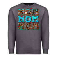 Charcoal Heather mom mom mom Premium Sweatshirt - AdoDesignShop