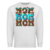 Oatmeal Heather mom mom mom Premium Sweatshirt - AdoDesignShop