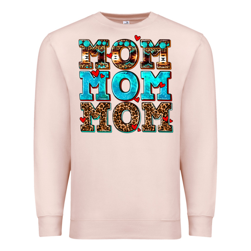 Mom Mom Mom Premium Sweatshirt by AdoDesignShop | Teevron