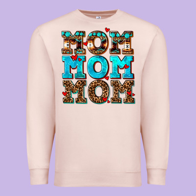 Mom Mom Mom Premium Sweatshirt Designed By Adodesignshop