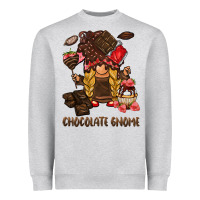 Heather Grey chocolate gnome Heavyweight Sweatshirt - BarkalooDesign