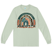 Matcha America rainbow Long Sleeve Tee - FaDigitalArtStudio