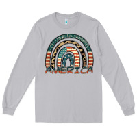 Moon Dust America rainbow Long Sleeve Tee - FaDigitalArtStudio