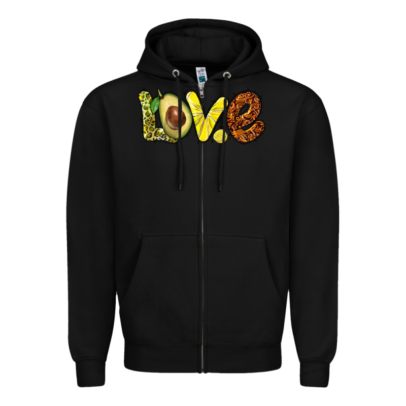 Love Avocado Zipper Hoodie by BarkalooDesign | Teevron