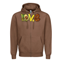 Chestnut love avocado Zipper Hoodie - BarkalooDesign