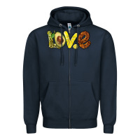 Navy love avocado Zipper Hoodie - BarkalooDesign