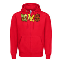 Red love avocado Zipper Hoodie - BarkalooDesign