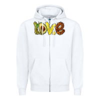 White love avocado Zipper Hoodie - BarkalooDesign