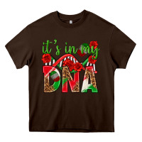 Chocolate Brown It's In My Dna Mexico Heavy Core Tee - texasbilliewilder