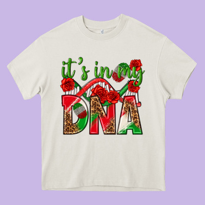 It's In My Dna Mexico Heavy Core Tee Designed By Texasbilliewilder