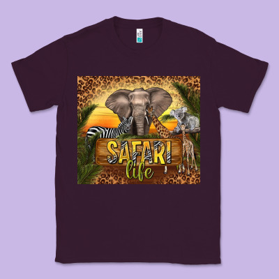 Safari Life Classic Tee Designed By Tumblerdesignbyshophia