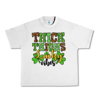 Lunar Rock St. Patrick's Thick thighs lucky vibes Urban Heavy Tee - OliviaCreatesArt