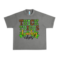 Tornado St. Patrick's Thick thighs lucky vibes Urban Heavy Tee - OliviaCreatesArt