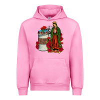 Fuchsia Pink our lady of guadalupe coffee Urban Hoodie - JahusDesignShop