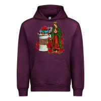 Mauve Wine our lady of guadalupe coffee Urban Hoodie - JahusDesignShop