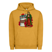 Pigment Peanut Butter our lady of guadalupe coffee Urban Hoodie - JahusDesignShop