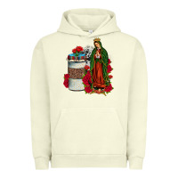 Pigment Pistachio our lady of guadalupe coffee Urban Hoodie - JahusDesignShop