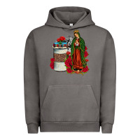Pigment Tornado our lady of guadalupe coffee Urban Hoodie - JahusDesignShop