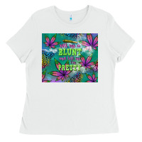 White roll me a blunt and tell me i'm pretty Ladies Tee - TumblerDesignByShophia