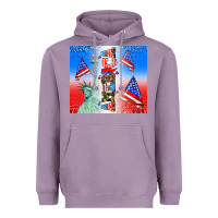 Lavender american flag  and america Heavyweight Hoodie - AdoDesignShop