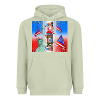 Matcha american flag  and america Heavyweight Hoodie - AdoDesignShop