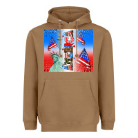 Toasted Coconut american flag  and america Heavyweight Hoodie - AdoDesignShop