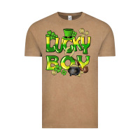 Vintage Coffee Lucky Boy St. Patrick's Day Vintage Tee - HowdyJamesFarm