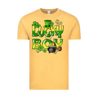 Vintage Mustard Lucky Boy St. Patrick's Day Vintage Tee - HowdyJamesFarm