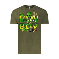 Vintage Olive Lucky Boy St. Patrick's Day Vintage Tee - HowdyJamesFarm