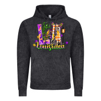 Vintage Black Louisiana LA Mardi Gras Vintage Hoodie - FaDigitalArtStudio