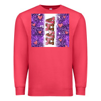 Cardinal purple leopard pink mama hearts Premium Sweatshirt - AdoDesignShop