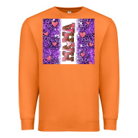 Carrot purple leopard pink mama hearts Premium Sweatshirt - AdoDesignShop