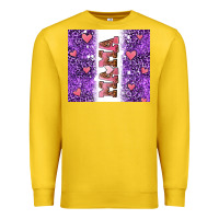 Lemon purple leopard pink mama hearts Premium Sweatshirt - AdoDesignShop